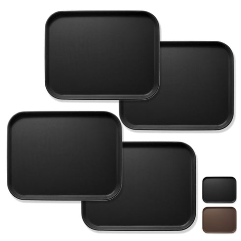 (Set of 4) Rectangular Restaurant Serving Trays - NSF Tray